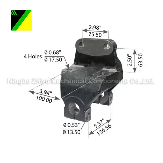 Duktilt jern Tapt Skum Investering Støpehenger Front